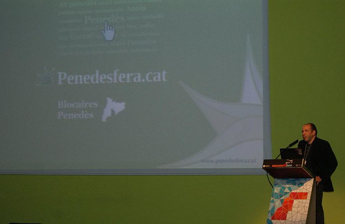 Daniel García Peris explicant la Penedesfera