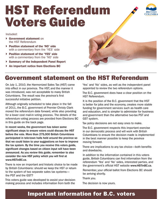 HST Voters Guide on its way to voters