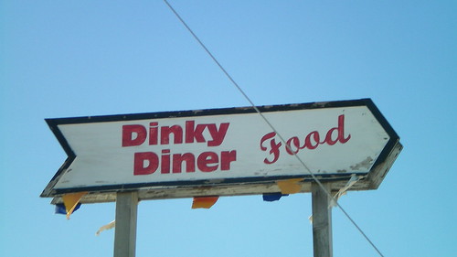 Dinky Diner sign in Decatur City, Iowa by Tyrgyzistan