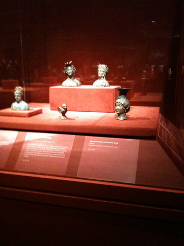 Miniature busts, Afghan art exhibit, Met Museum