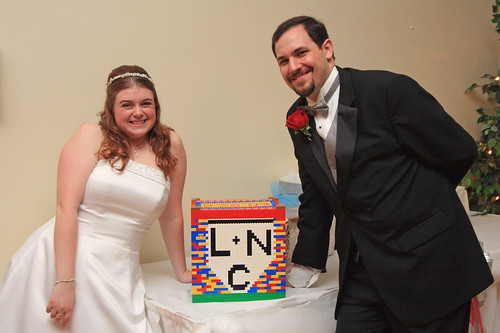 The moment I saw their Lego cake topper and their card box constructed out 