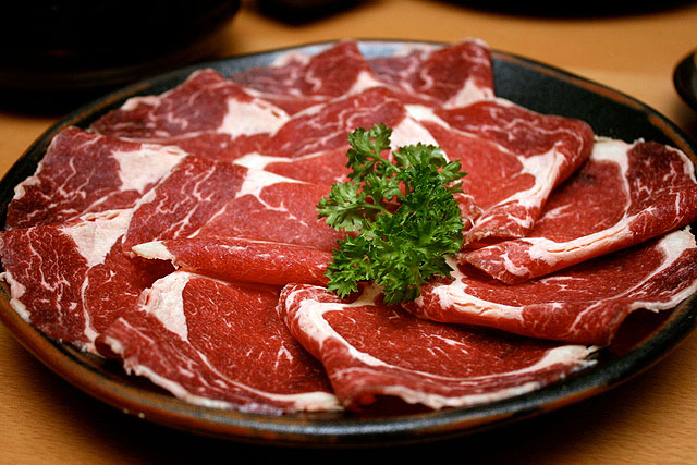 Regular beef, additional plate