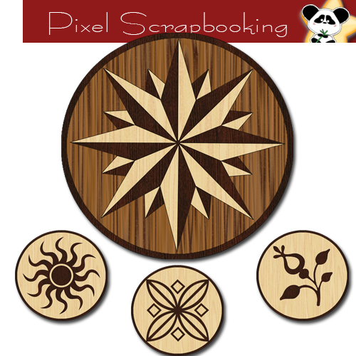 http://heart-scrapbooking.blogspot.com/2009/12/compass-and-other-wood-inlays.html