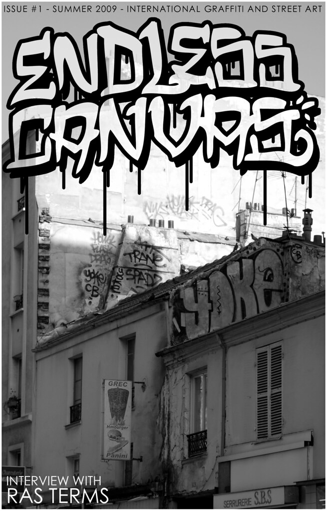 Endless Canvas Zine issue number one ras terms graffiti. 