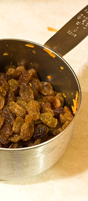 Measured raisins