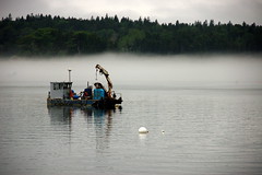 Work Boat in the Fog