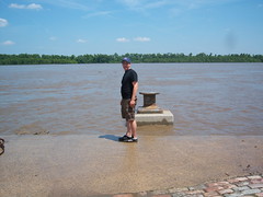 Mark standing at the Mississip
