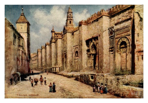 017-Exterior de los muros de la Mezquita de Córdoba-Southern Spain 1908- Trevor Haddon