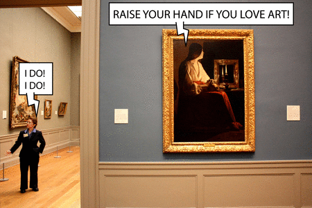 RAISE YOUR HAND IF YOU LOVE ART!