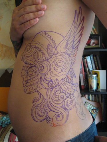 gypsy girl tattoo. Gypsy Girl - Stencil