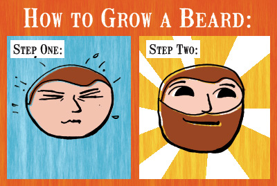 How To Grow a Beard (two steps)