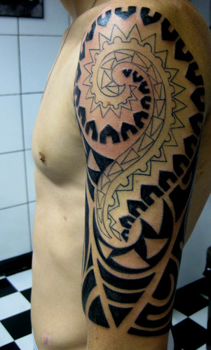 Tatuagem kirituhi polynesian sleeve manga polin sia by micaeltattoo