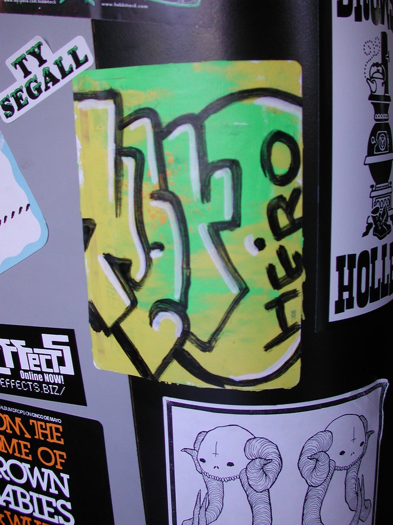 Hero 27 graffiti sticker - Berkeley, CA
