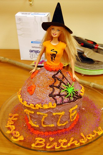 Barbie Witch Cake.