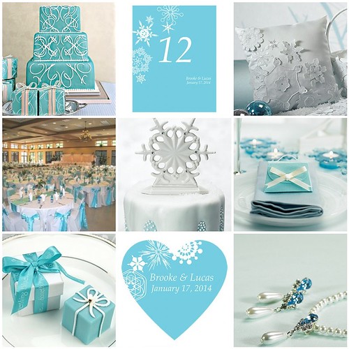  a winter wedding and the luxe of Tiffany blue
