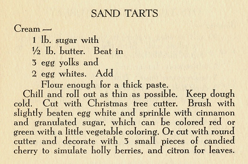Recipes sand tarts