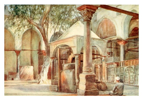 014- Interior de la mezquita de Almase en el Cairo-Cairo, Jerusalem, and Damascus..1907- Margoliouth D. S.