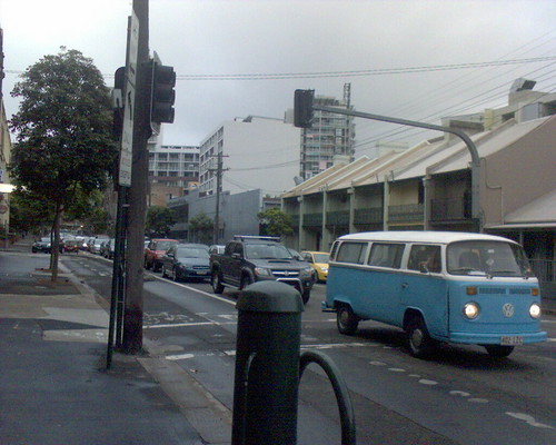 Backed up in Wattle St due to Bus strike