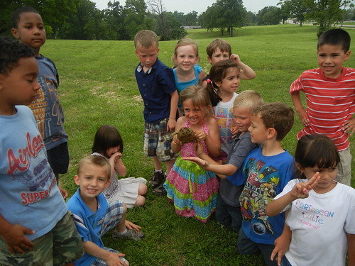 May 10 2011 Cal with some of K class and turle Nina found