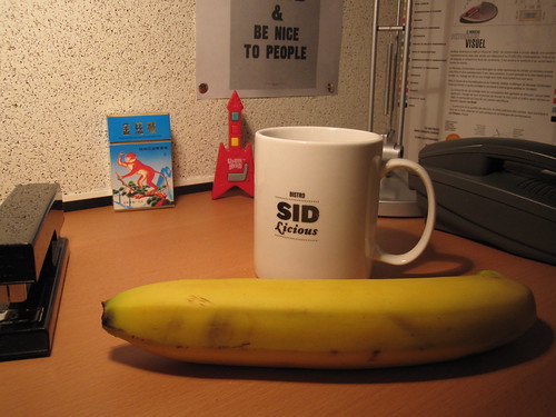Tea and banana from the bistro - free