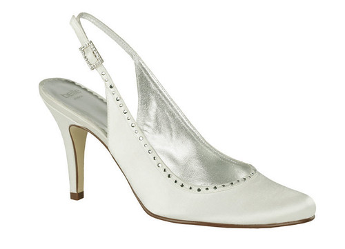 Peach Bridal High Heel Shoes 