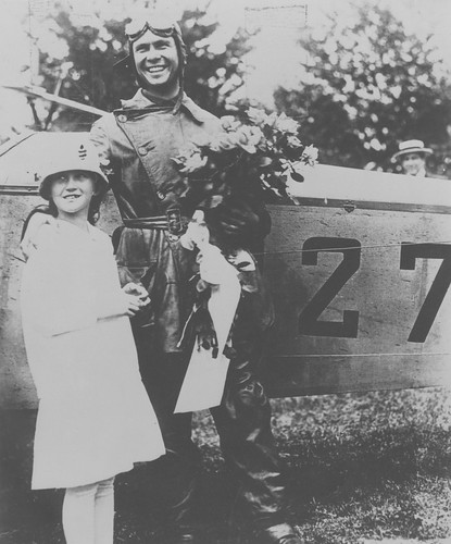 Photograph of airmail pilot Lt. James Edgerton and sister, by unknown photographer, 1918, Smithsonia