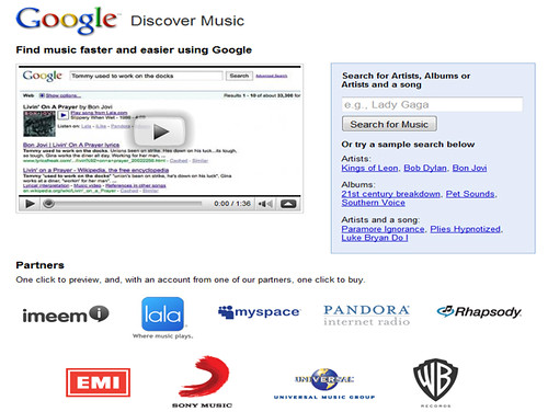Google's Music Search