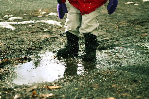 puddle jumping is fun!
