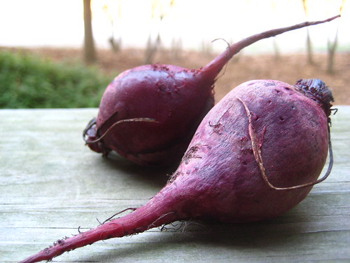 beets, roasted and wrinkled.