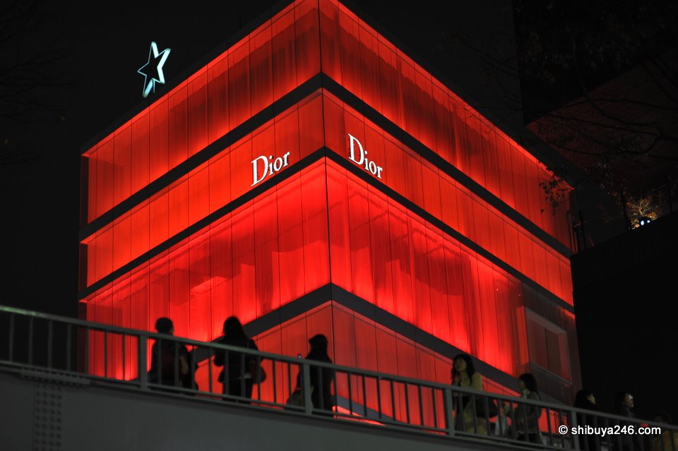 Dior chose a nice shade of red for their building in Omotesando.