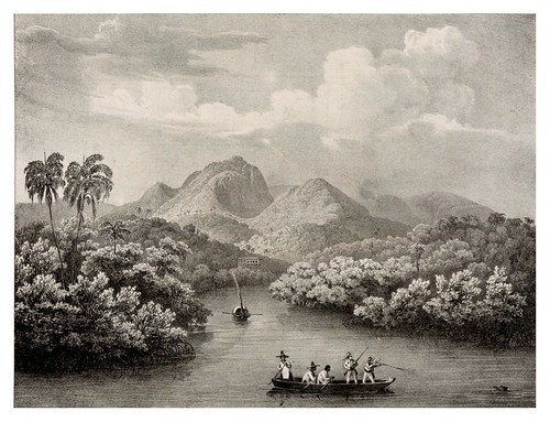 006-Rio Jnhomerim  en la bahia de Rio de Janeiro- Villeneuve Louis-Jules Frédéric-1835