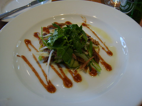 Oriental duck salad & hoi sin sauce