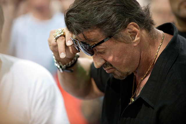 Sylvester Stallone. The World's Biggest Tattoo Convention was being held at 