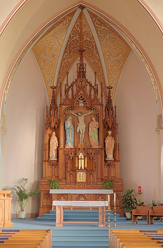 Saint Francis of Assisi Roman Catholic Church, in Aviston, Illinois, USA - sanctuary