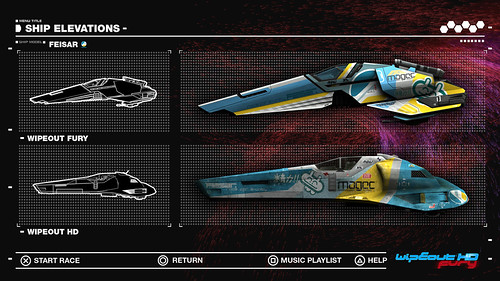 WipEout HD Fury - Feisar Ship Elevations, 3