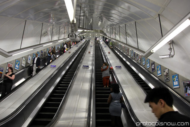London Tube escalators