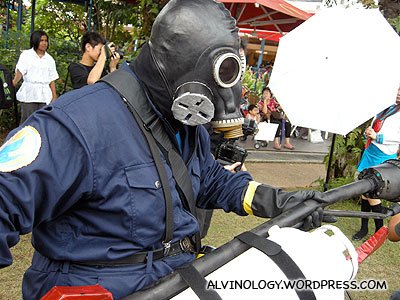 NEA cosplay representative, tasked to eliminate dengue mosquitoes