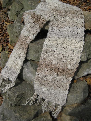 Shell stitch scarf