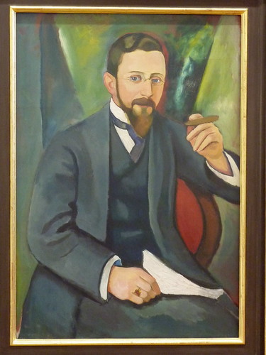 August Macke - Portrait of the author E A Greeven (1911) - Bonn, Kunstmuseum