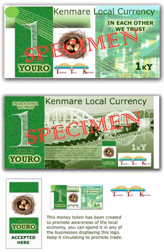 Kenmare ‘Youro’ sample notes and signage. The project was launched on 15th May of this year and will run till the Autumn.