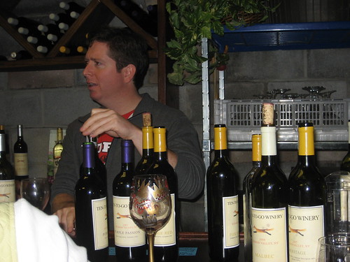 Austin and some of the Ten-to-Go wines