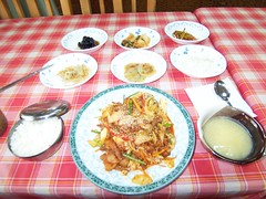 Korean style stir-flied pork