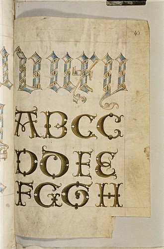 A scroll alphabet. c