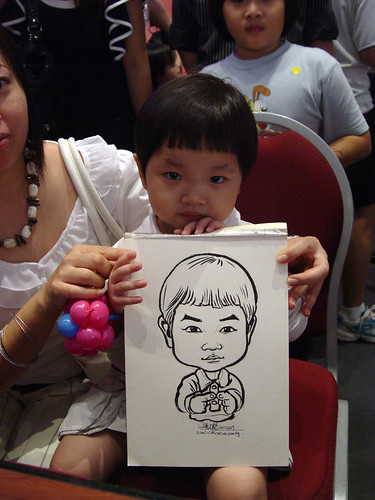 Caricature live sketching for Marina Square X'mas Tenants Gathering 2009 - 12