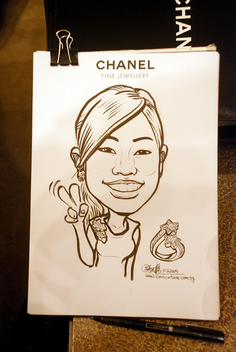 Caricature live sketching for Chanel Day 2 - 7