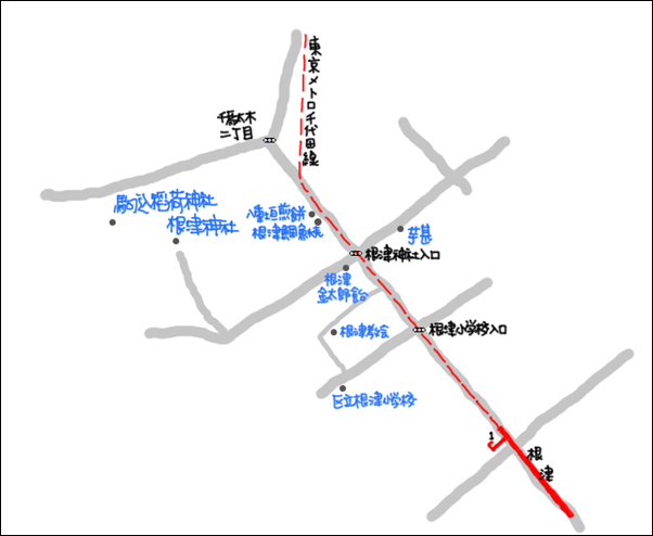 根津map