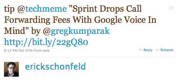 Twitter / erickschonfeld: tip @techmeme "Sprint Drop ...