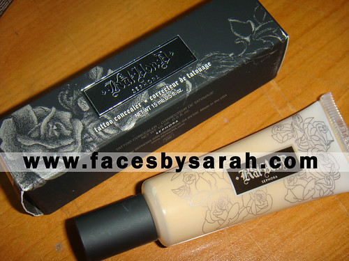 Its the KAT VON D TATTOO CONCEALER Its great for concealing tattoos Ive had