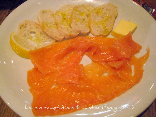 Smoked Salmon with Bread, Butter and Lemon - The Bountiful Cow, Holborn