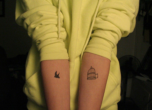 bird cage tattoo 